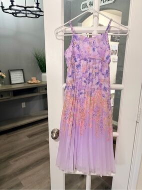 Cat & Jack Lavender Floral Pleated Sundress